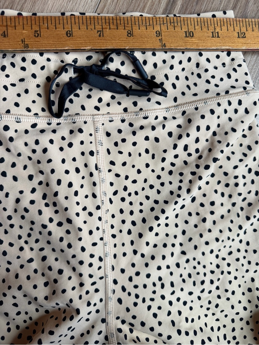 Sarah’s Day x White Fox Medium Tan Black Dot Leggings Like New - Picture 5 of 7